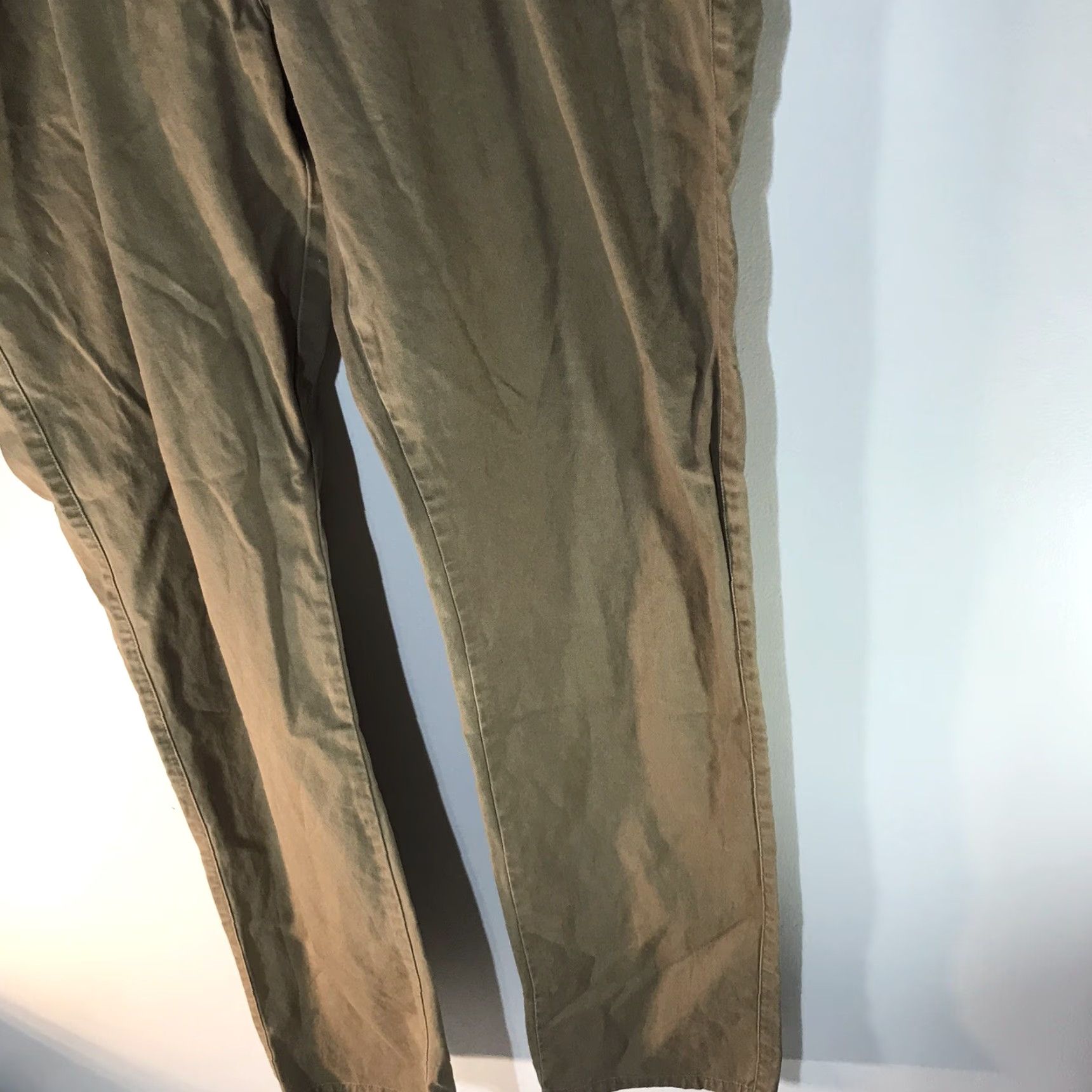 Vintage Fish Hippie Men's Tan Pima Cotton Chino Pants Size 38x34 Casual Travel Workwear Size US 38 / EU 54 - 3 Thumbnail