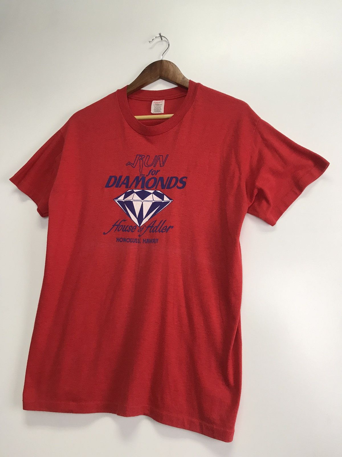 Vintage Vintage 80s Run for Diamonds tee Size US XL / EU 56 / 4 - 3 Thumbnail