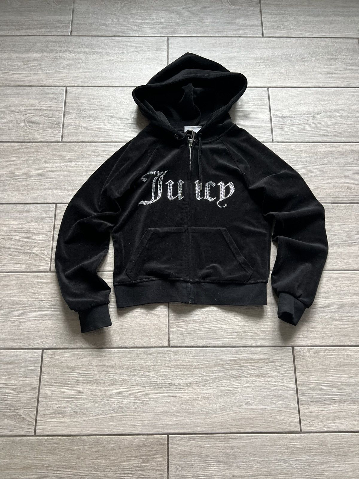 VINTAGE JUICY COUTURE VELOUR ZIP HOODIE