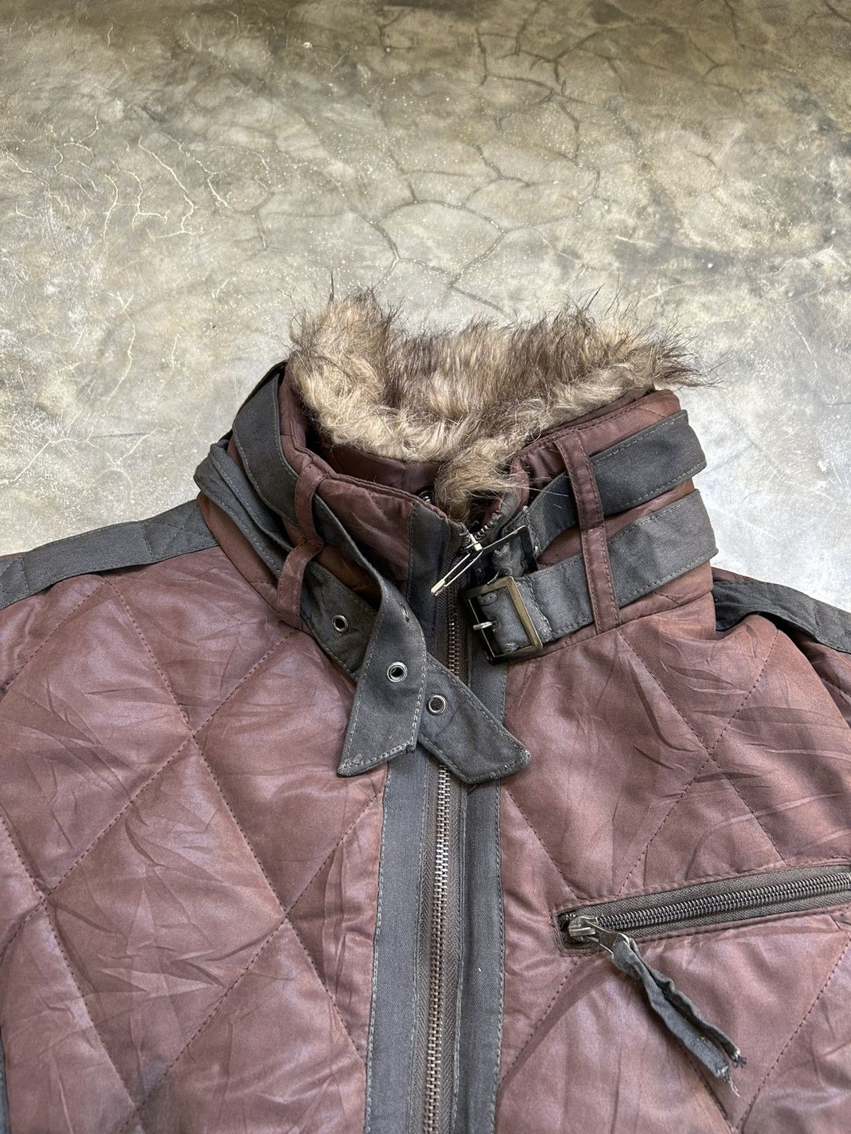 Japanese Brand Vintage Crabar Garment B3 Fur Bomber Jacket Size US L / EU 52-54 / 3 - 2 Thumbnail