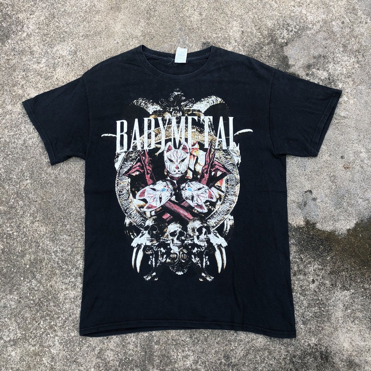 🔥Rare🔥🇯🇵Baby Metal Trios Girls Metal Rock Band Promo Tee