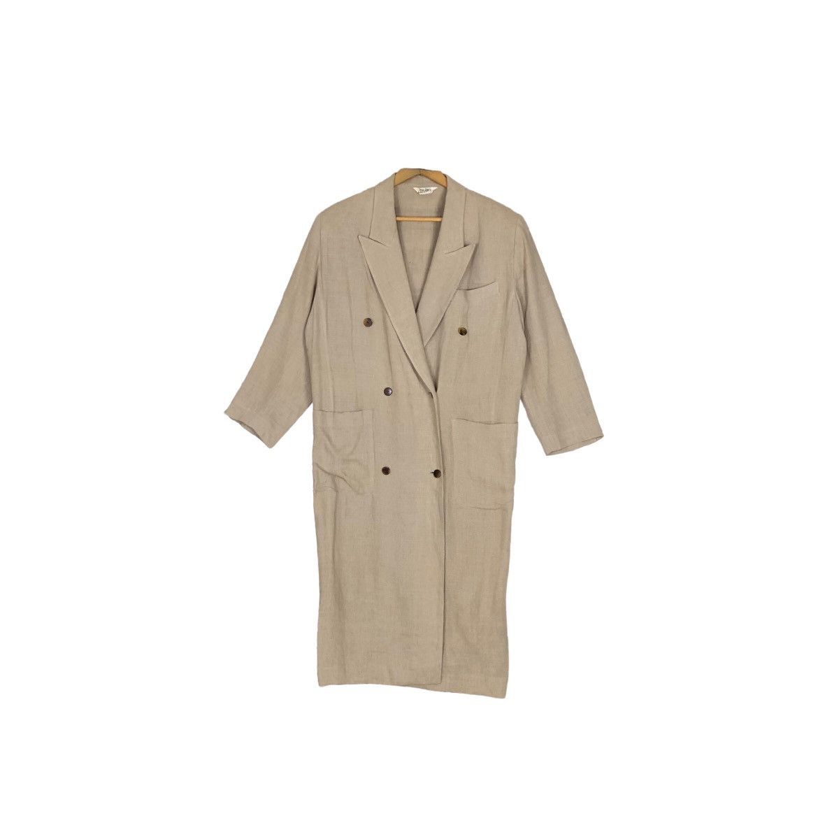 Jean Paul Gaultier Vintage 80s Jean Paul Gaultier Hemp Trench Coat Car Coat Size US L / EU 52-54 / 3 - 2 Thumbnail