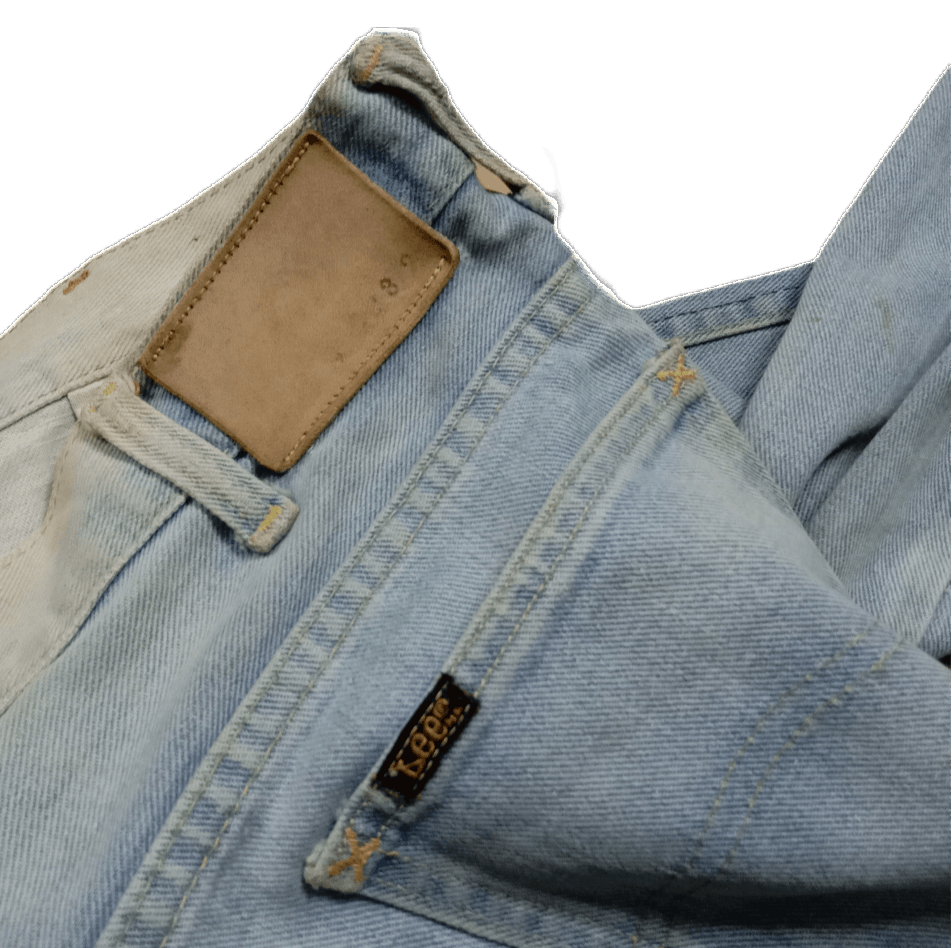 Lee 🇺🇸 Vintage Late 70s Lee Distressed Denim Pant Size US 32 / EU 48 - 6 Thumbnail
