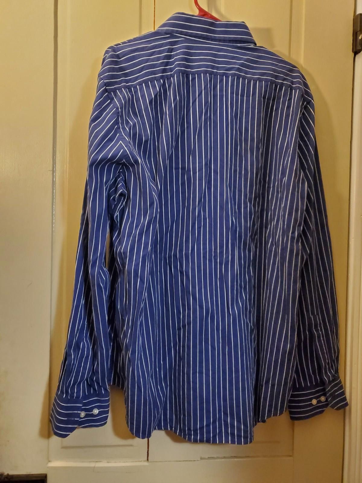 Express Express 1MX Mens Shirt Blue Striped Modern Fit LS Size XL Size US XL / EU 56 / 4 - 4 Thumbnail