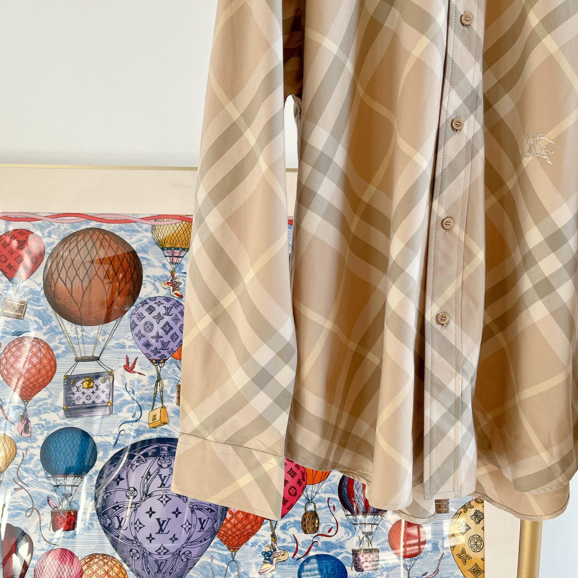 Burberry Burberry Check long-sleeve shirt L/G Size L / US 10 / IT 46 - 4 Thumbnail
