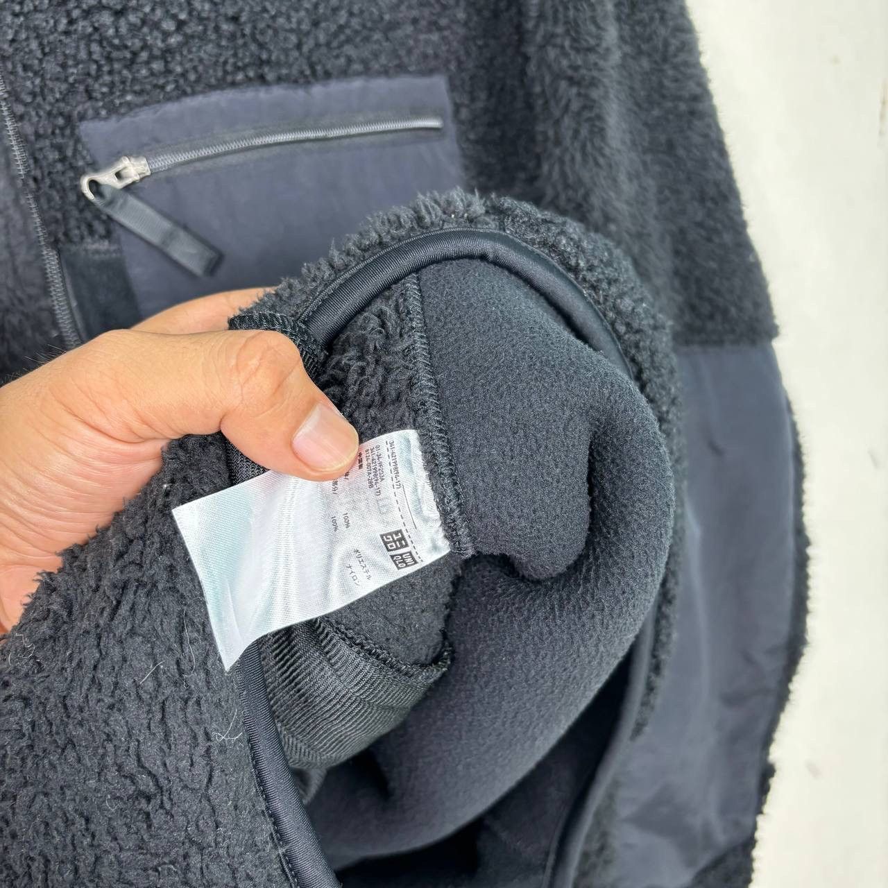 Engineered Garments × Uniqlo Engineered Garments x Uniqlo Black Plie Fleece Boa Jacket Size US L / EU 52-54 / 3 - 6 Thumbnail