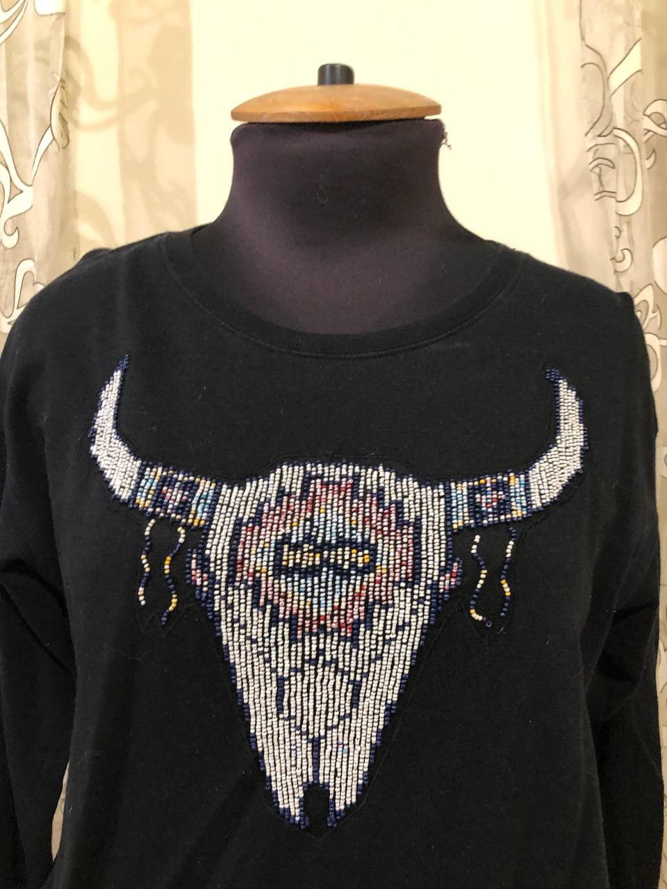 Polo Ralph Lauren Ralph Lauren Beads Bison Skull Native American Sweatshirt Size S / US 4 / IT 40 - 2 Thumbnail