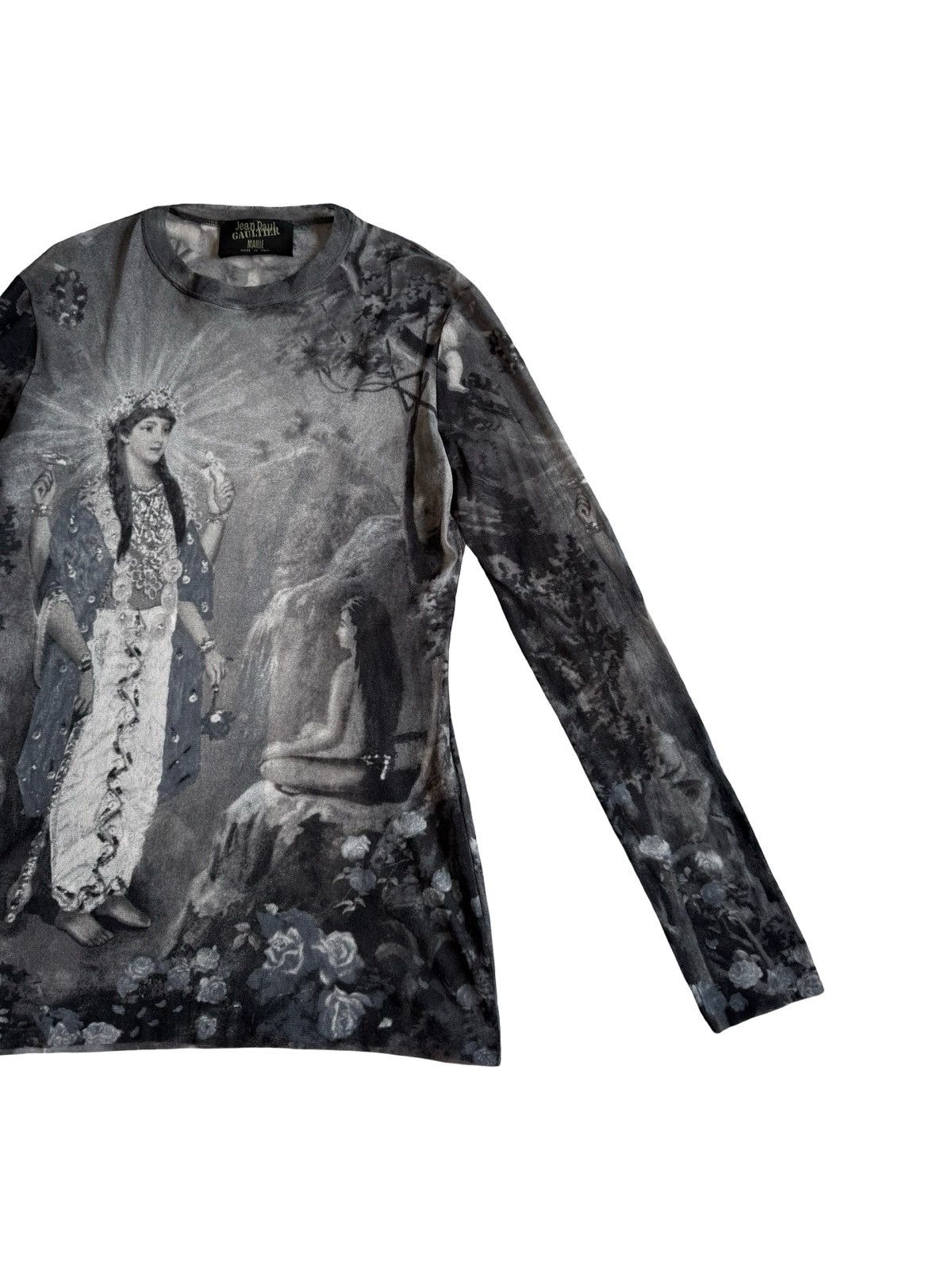 Jean Paul Gaultier Vtg S/S 1998 Jean Paul Gaultier Maile Mesh Top Hindu Goddess Size L / US 10 / IT 46 - 3 Thumbnail