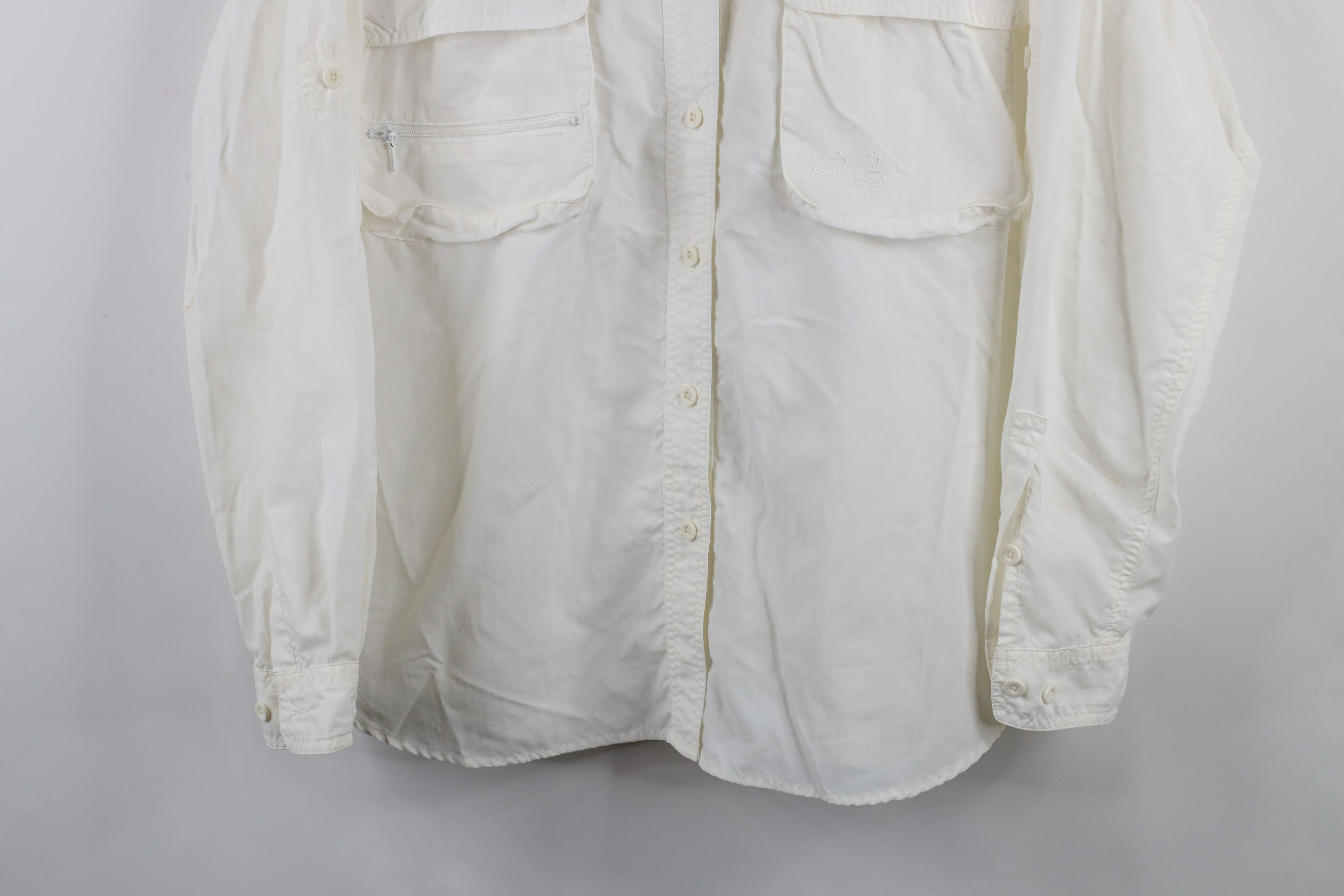 Cabelas × Vintage Vintage Cabelas Guidewear Safari Bush Button Shirt White Size US XL / EU 56 / 4 - 3 Thumbnail
