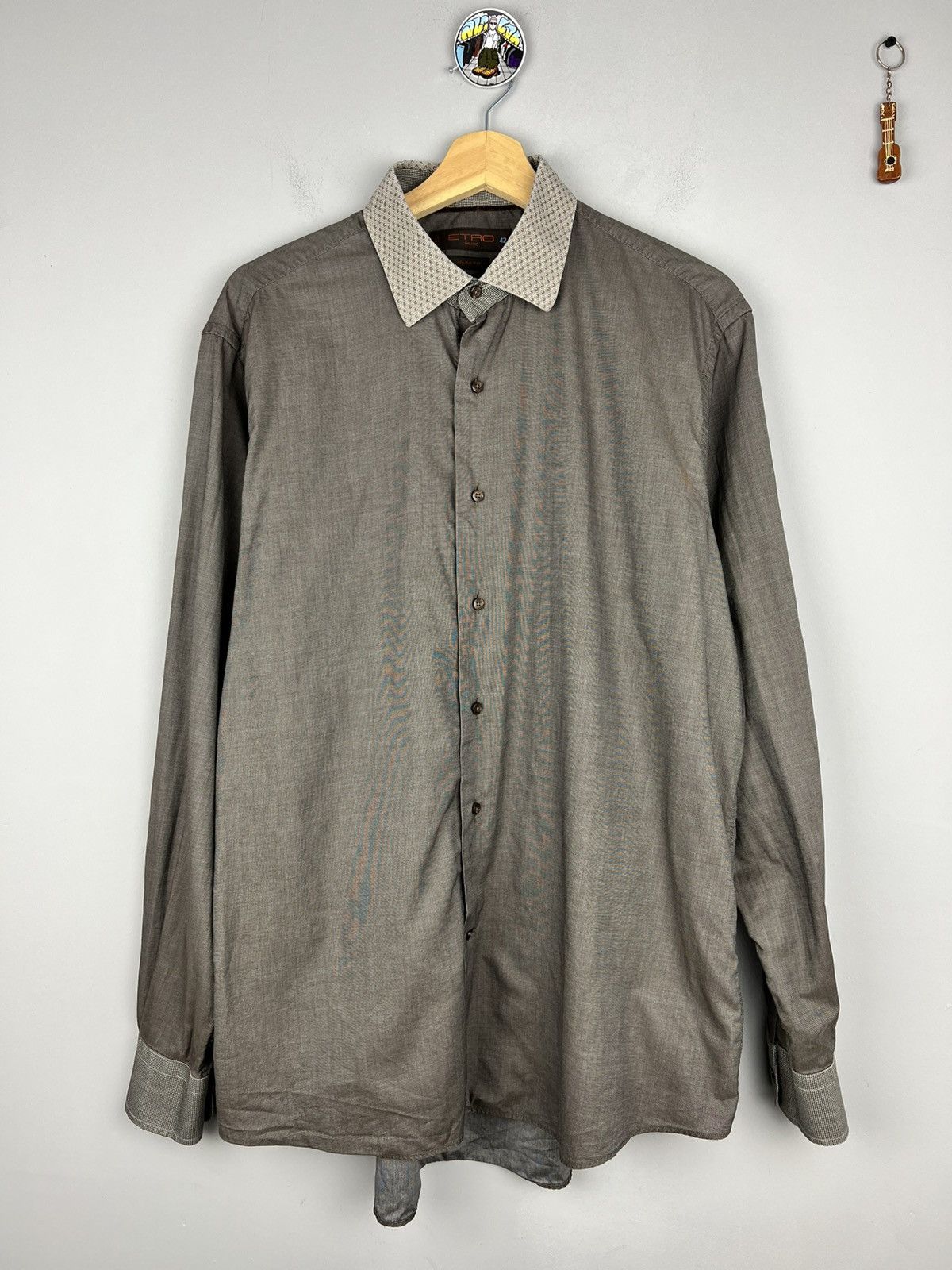 Designer × Etro Etro Button Up longsleeve Classic Shirt pattern neck Size US L / EU 52-54 / 3 - 1 Thumbnail