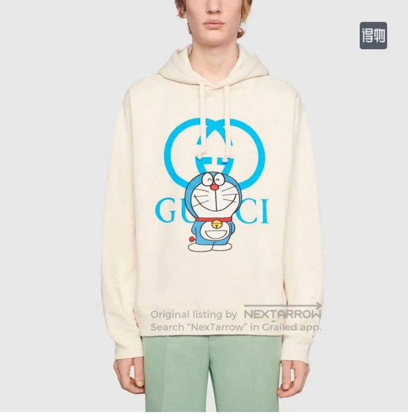 Gucci gucci doraemon hoodie in off-white color. Size US L / EU 52-54 / 3 - 6 Thumbnail
