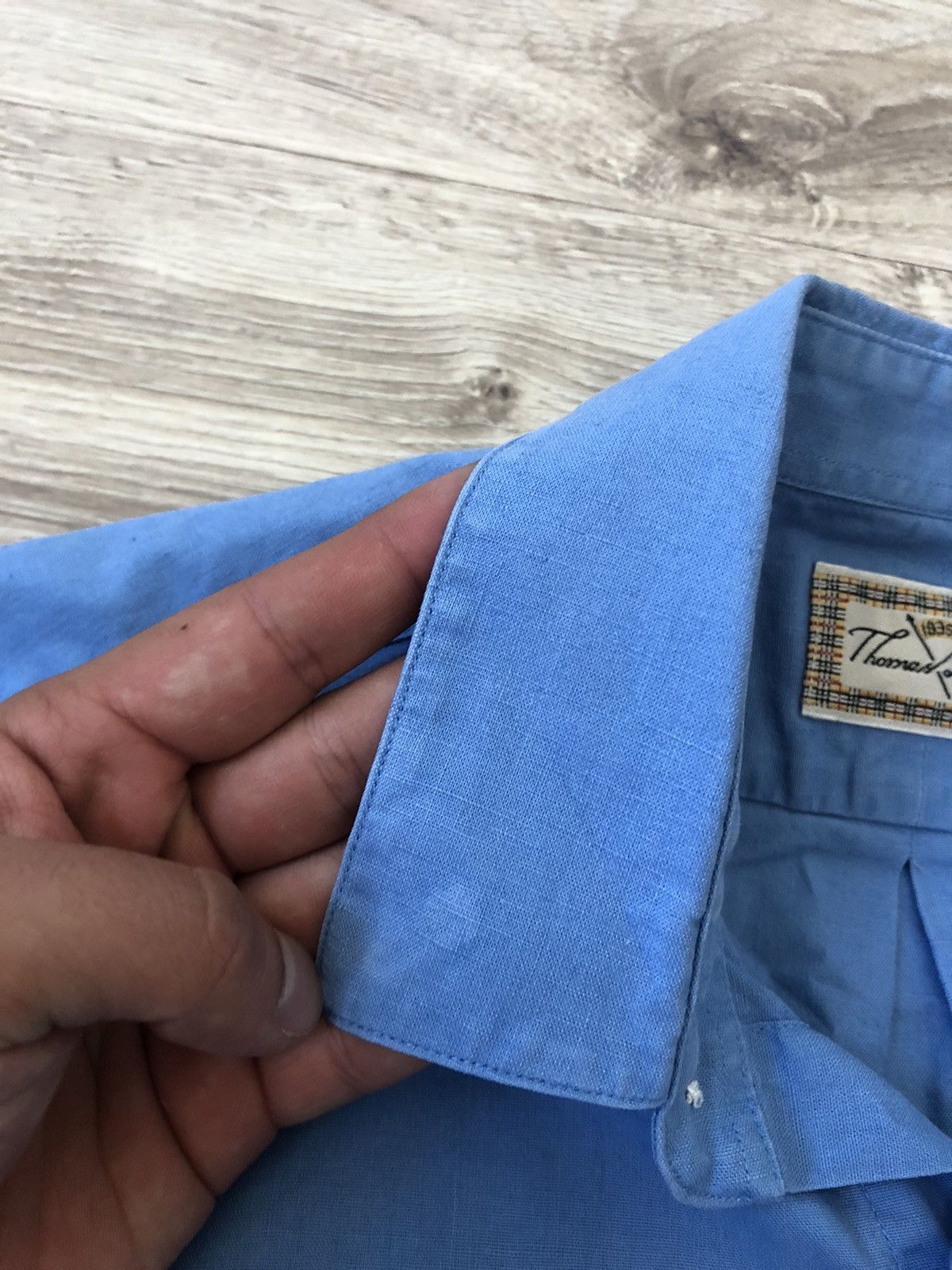 Burberry Vintage Thomas Burberry Linen Short Sleeve Shirt Size US S / EU 44-46 / 1 - 4 Thumbnail