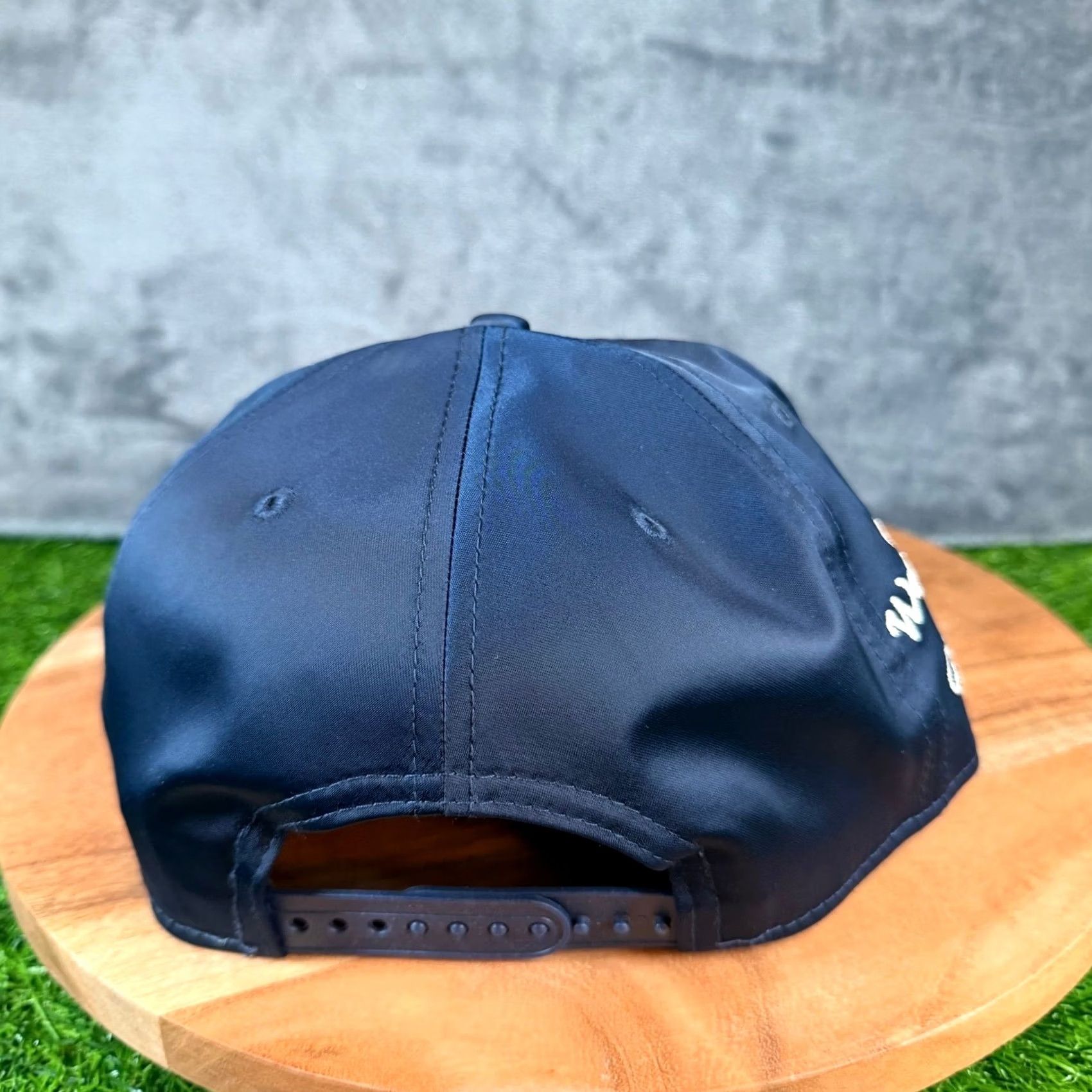 New Era VINTAGE: No Era Astros Hat Mens One Size Navy Blue Satin Snapback NWT Size ONE SIZE - 4 Thumbnail