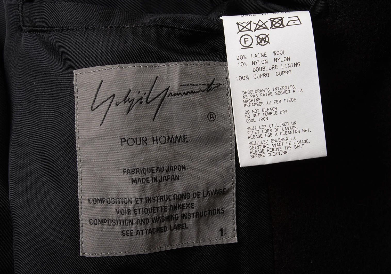 Yohji Yamamoto Yohji Yamamoto Stand Collar Coat Black Red Size US S / EU 44-46 / 1 - 16 Thumbnail