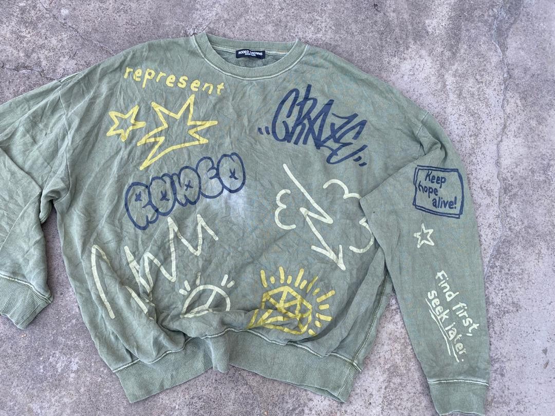 Japanese Brand Rodeo Crowns Fullprint Sweatshirt Size US M / EU 48-50 / 2 - 2 Thumbnail