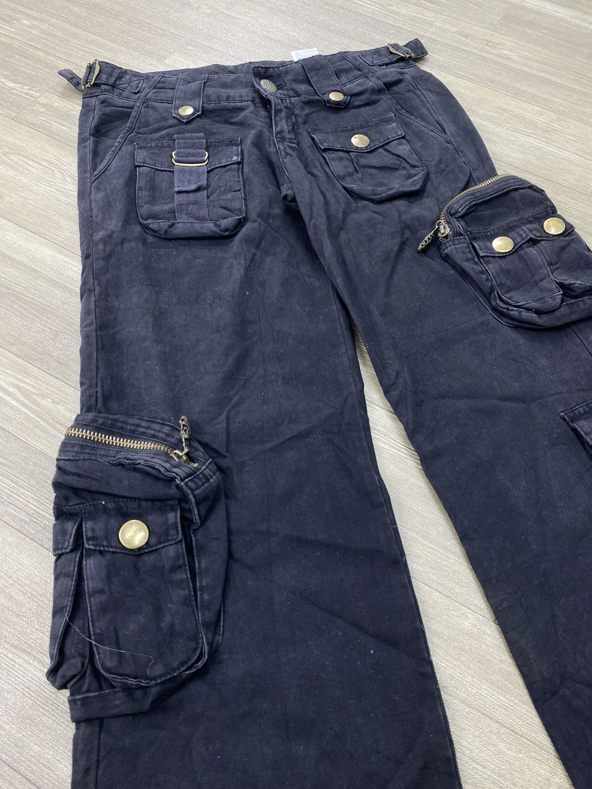 If Six Was Nine 2000s Freak Sly 3D Bondage Gothic Punk Lgb Cargo Pants Y2K Size US 28 / EU 44 - 8 Thumbnail