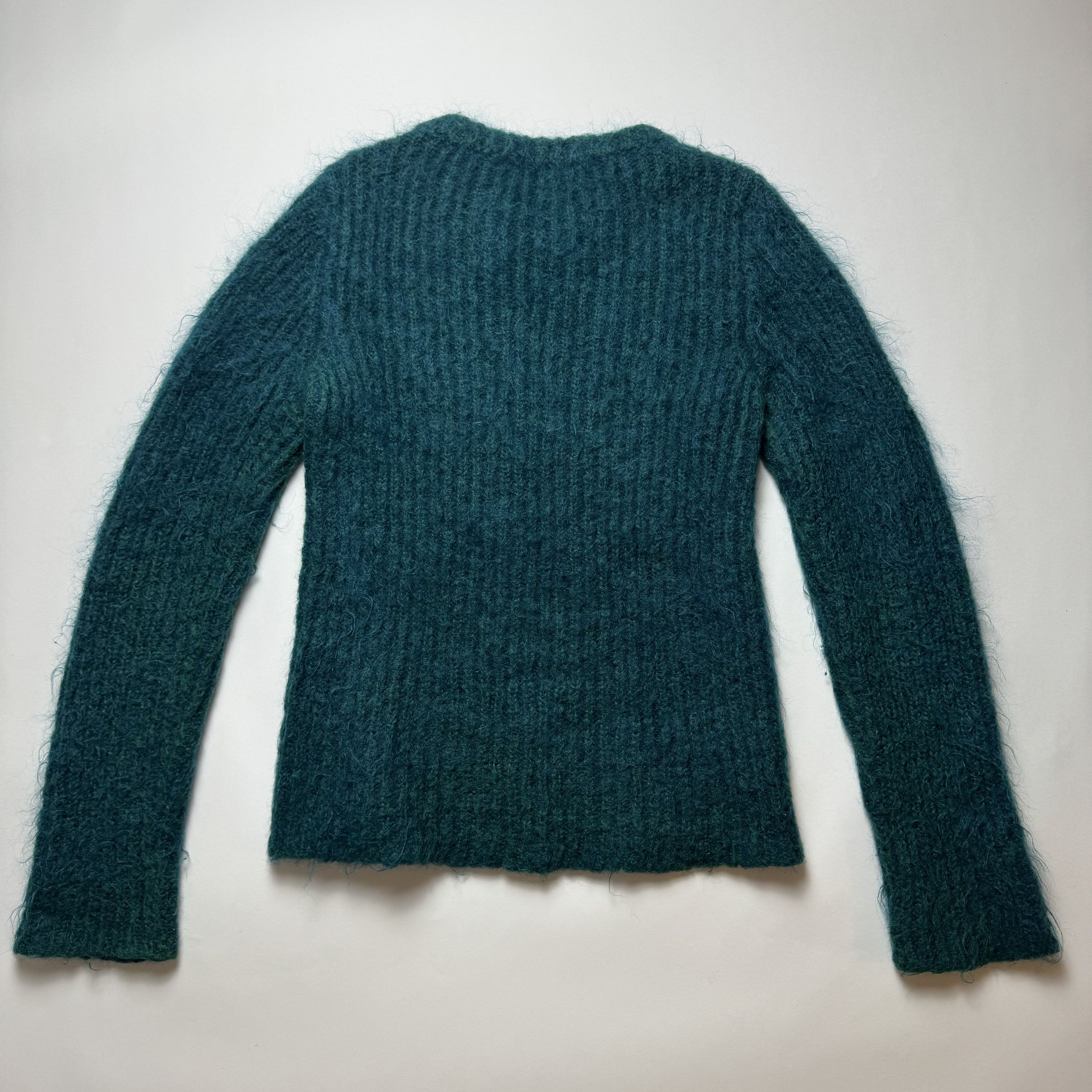 Raf Simons Raf Simons Green knit sweater Size US S / EU 44-46 / 1 - 7 Thumbnail