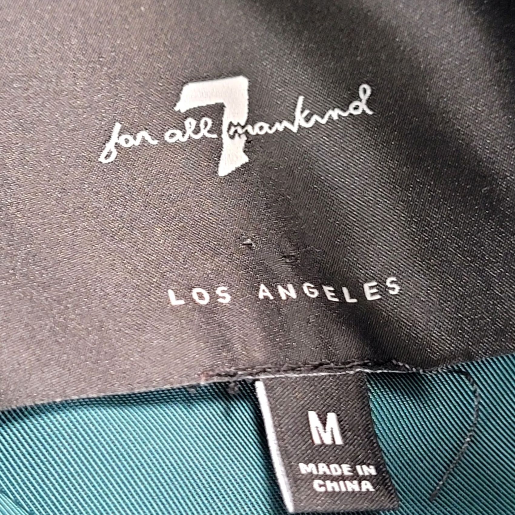 7 For All Mankind 7 For All Mankind Men's Teal Anorak Jacket Hooded Drawstring Waist Size M Size US M / EU 48-50 / 2 - 2 Thumbnail