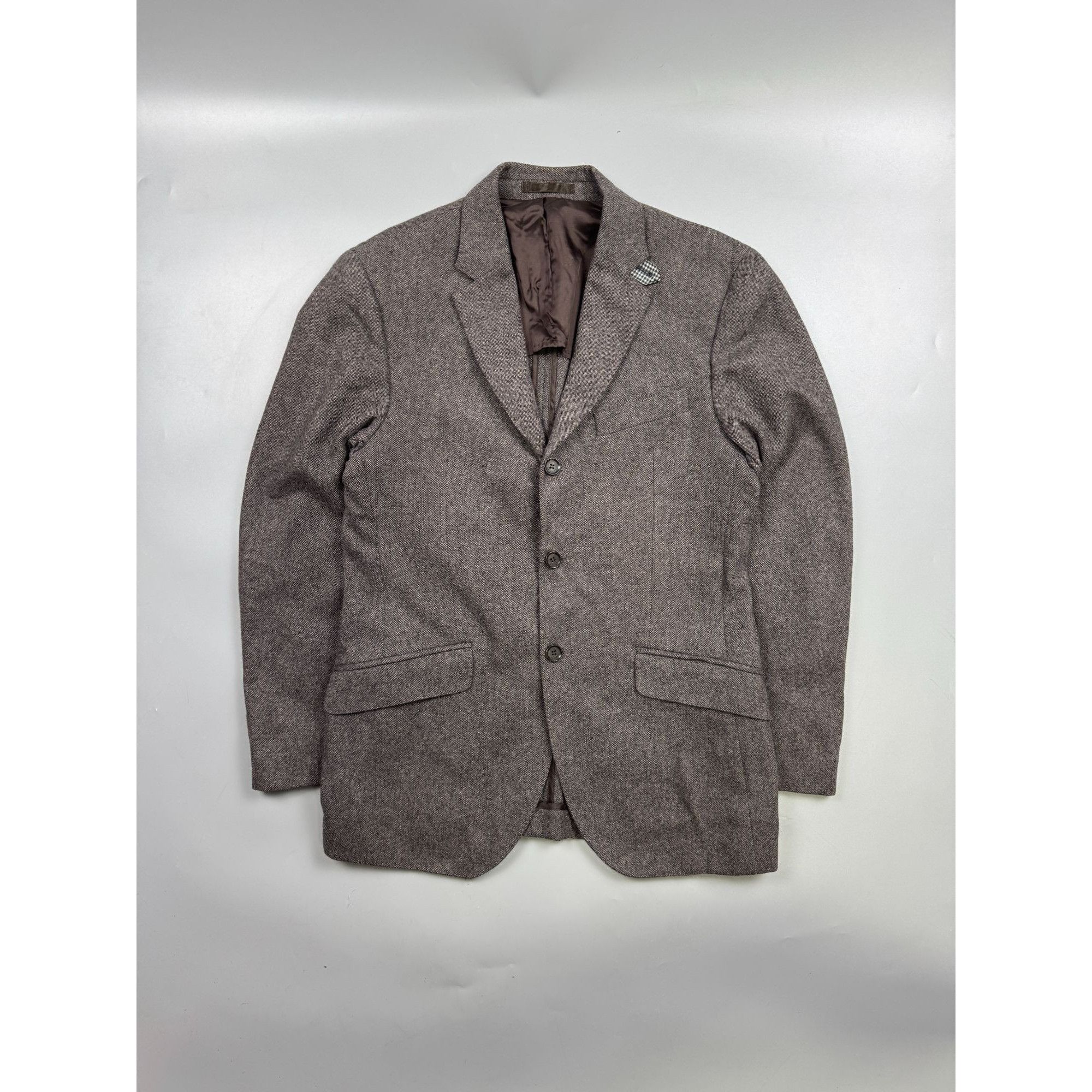 Hackett Hackett Wool Cashmere 3 Button Blazer (Y1228) Size 40R - 1 Thumbnail