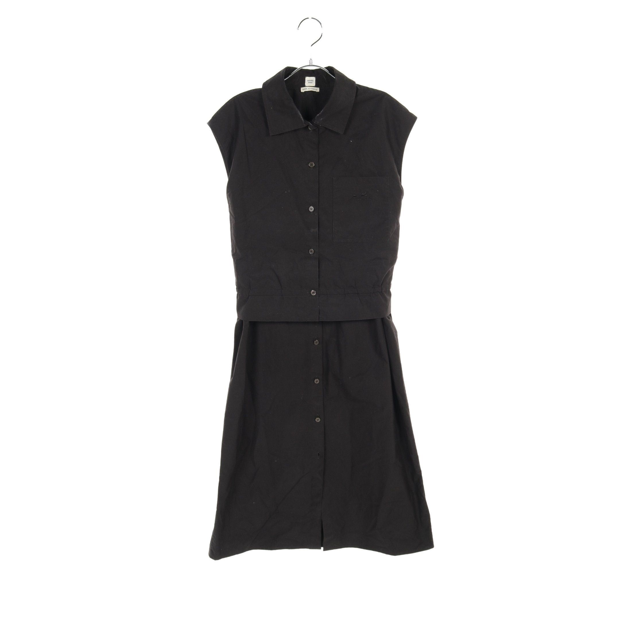 Hermes Hermes Currysh One Piece Cotton Black Size ONE SIZE - 1 Thumbnail