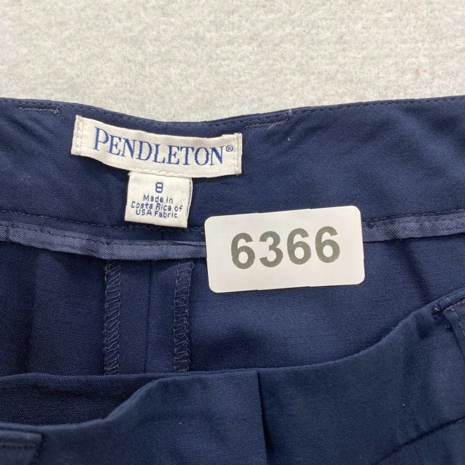 Pendleton Vintage Pendleton Women's 8 Blue Virgin Wool Stretch Flat Front Dress Pants VTG Size 30" / US 8 / IT 44 - 4 Thumbnail