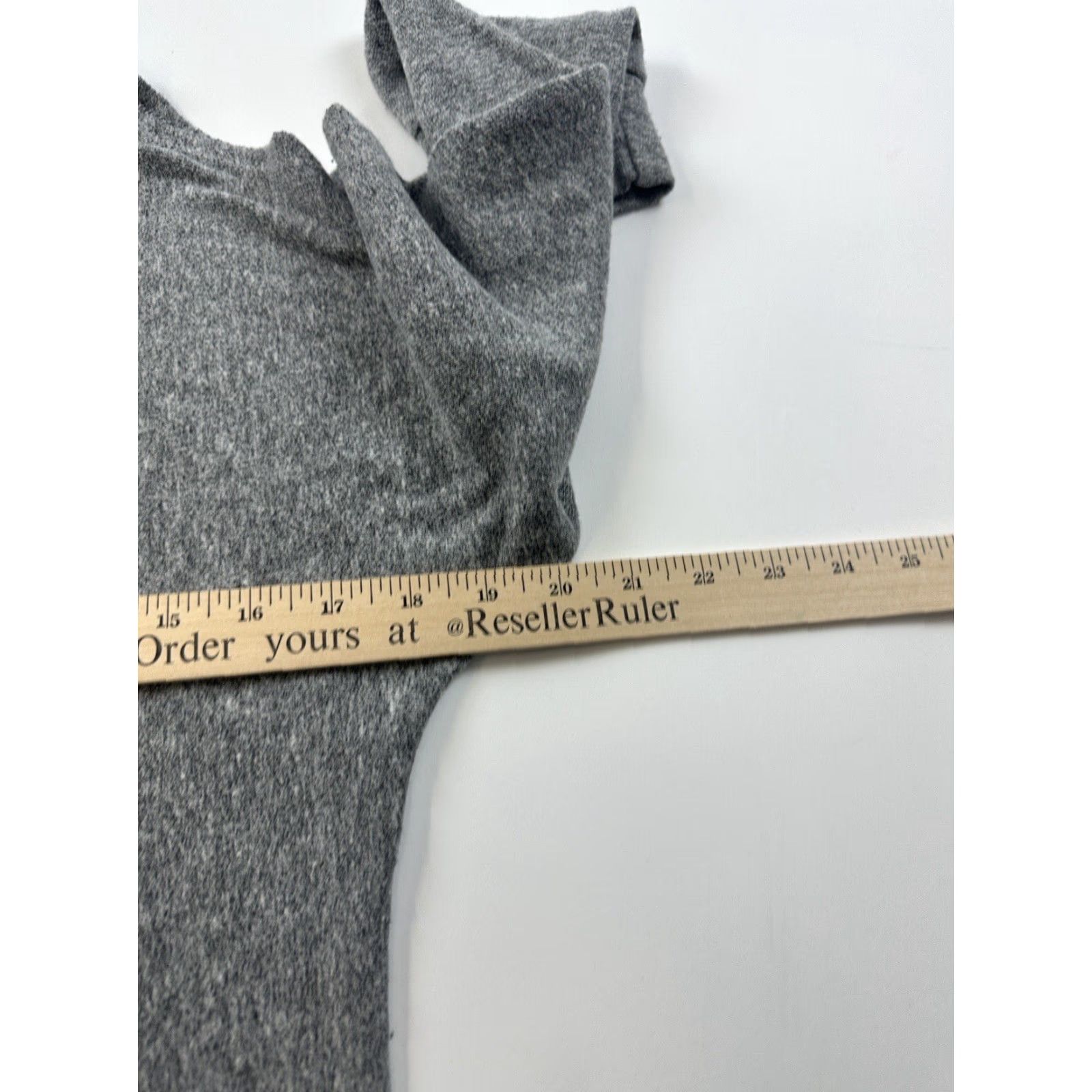 Vintage Lanston Off The Shoulder Top Women’s Small Gray USA Shirt Size S / US 4 / IT 40 - 7 Thumbnail