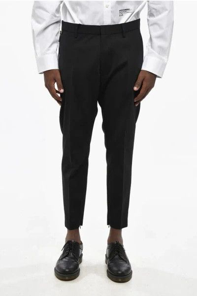 Dsquared2 Dsquared2 Wool Cropped Ankle Zip Pants – Size 50 (US 32) Size US 32 / EU 48 - 7 Thumbnail