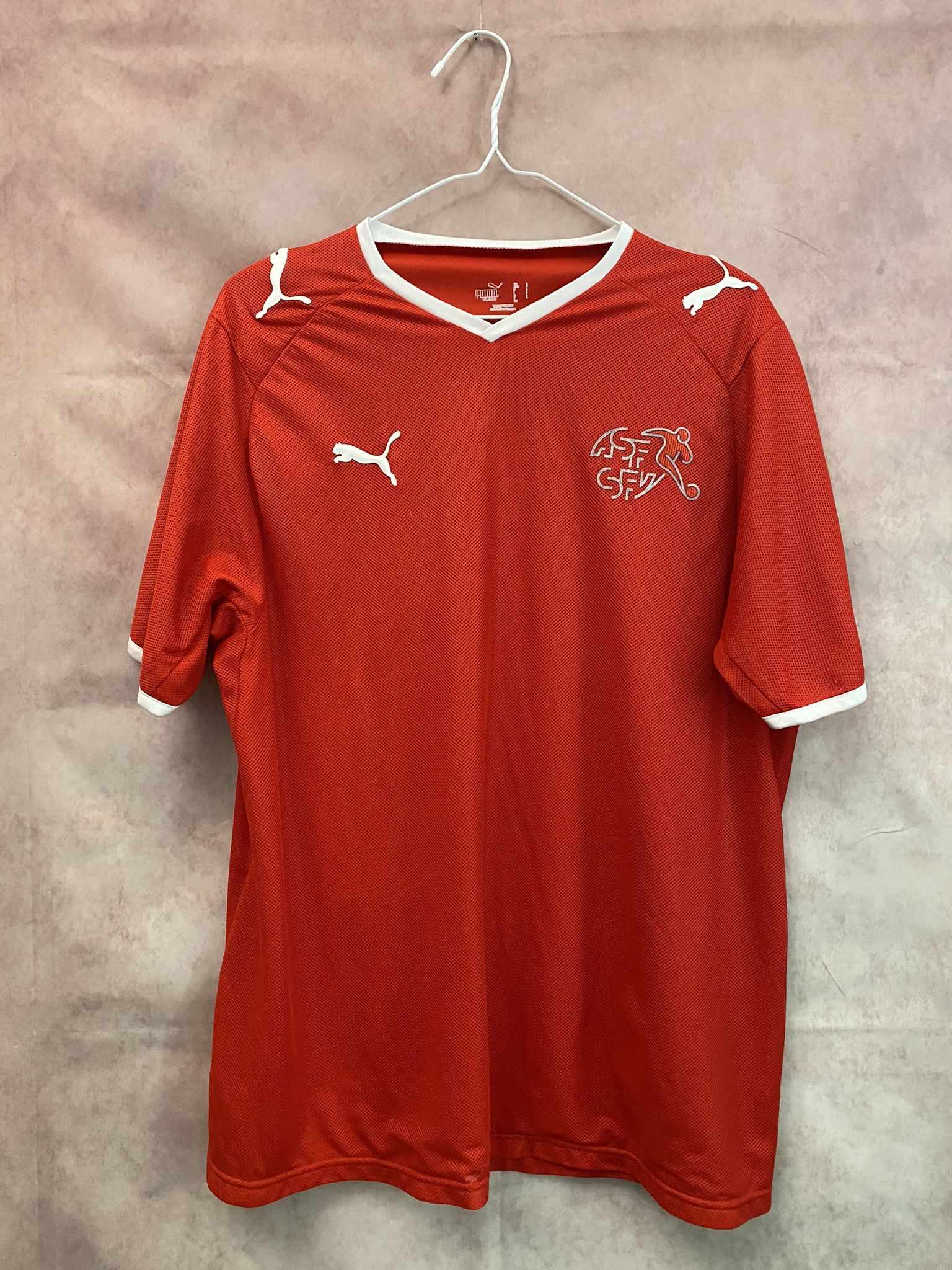 Puma Switzerland Jersey Euro 2008 Football Home Red Soccer Shirt Size US L / EU 52-54 / 3 - 1 Thumbnail