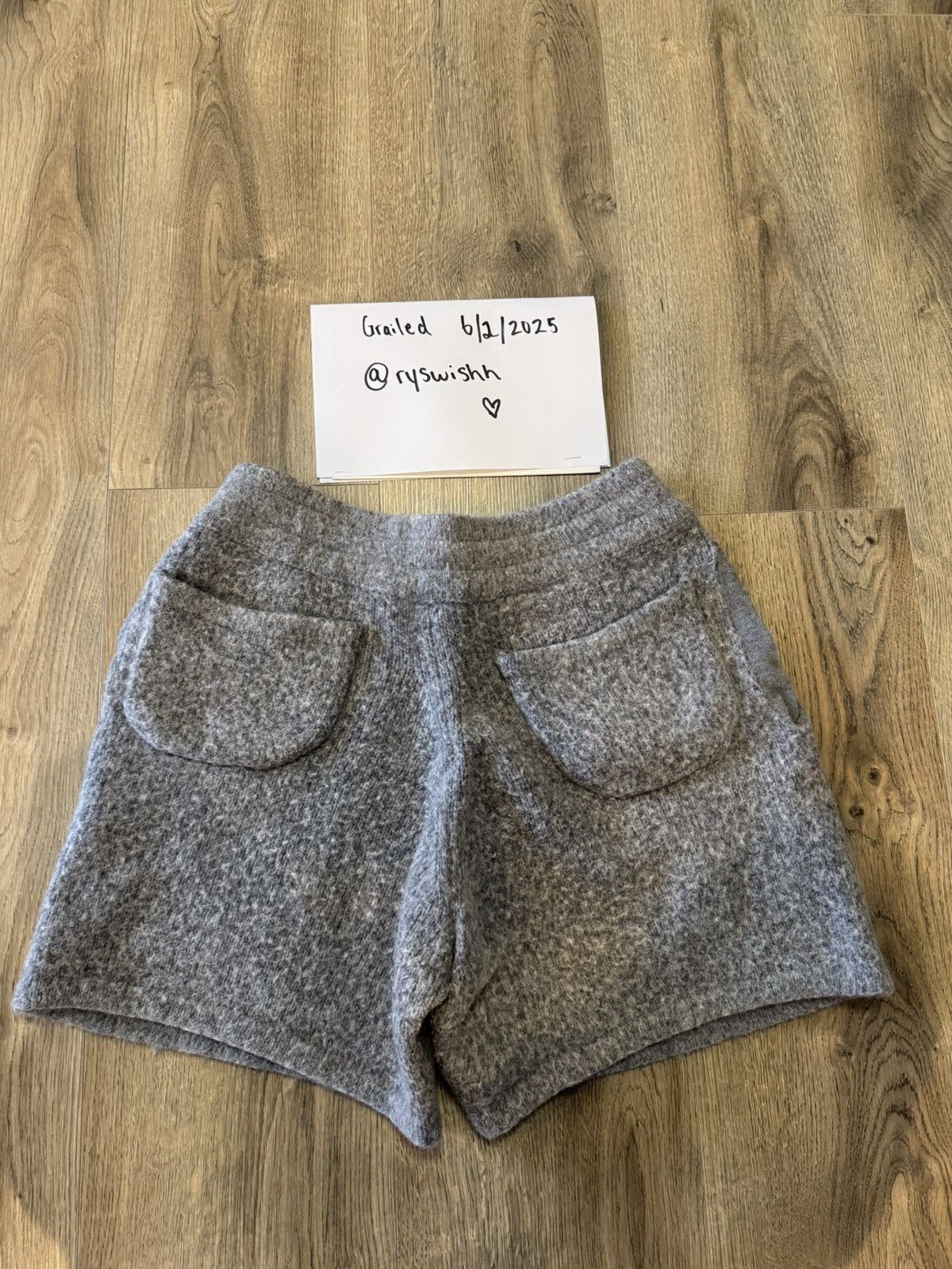 Cole Buxton Cole Buxton Grey Knit Sweat Short | Grailed