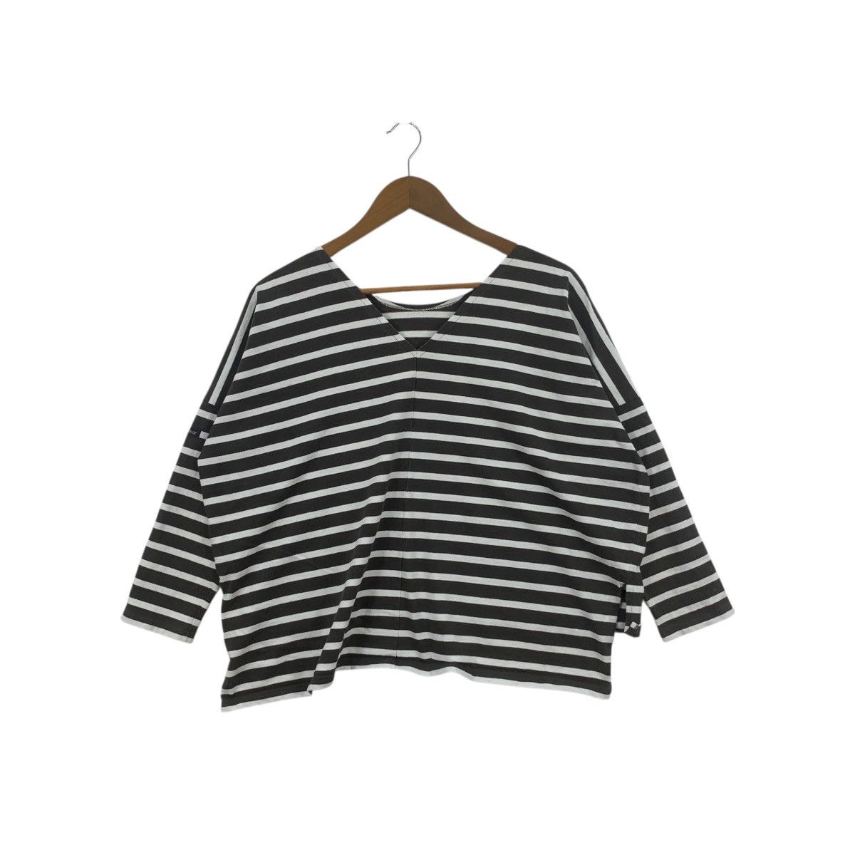 Other Vintage LE MINOR Made In France Baggy Striped Tee Shirt Top Size XL / US 12-14 / IT 48-50 - 1 Thumbnail