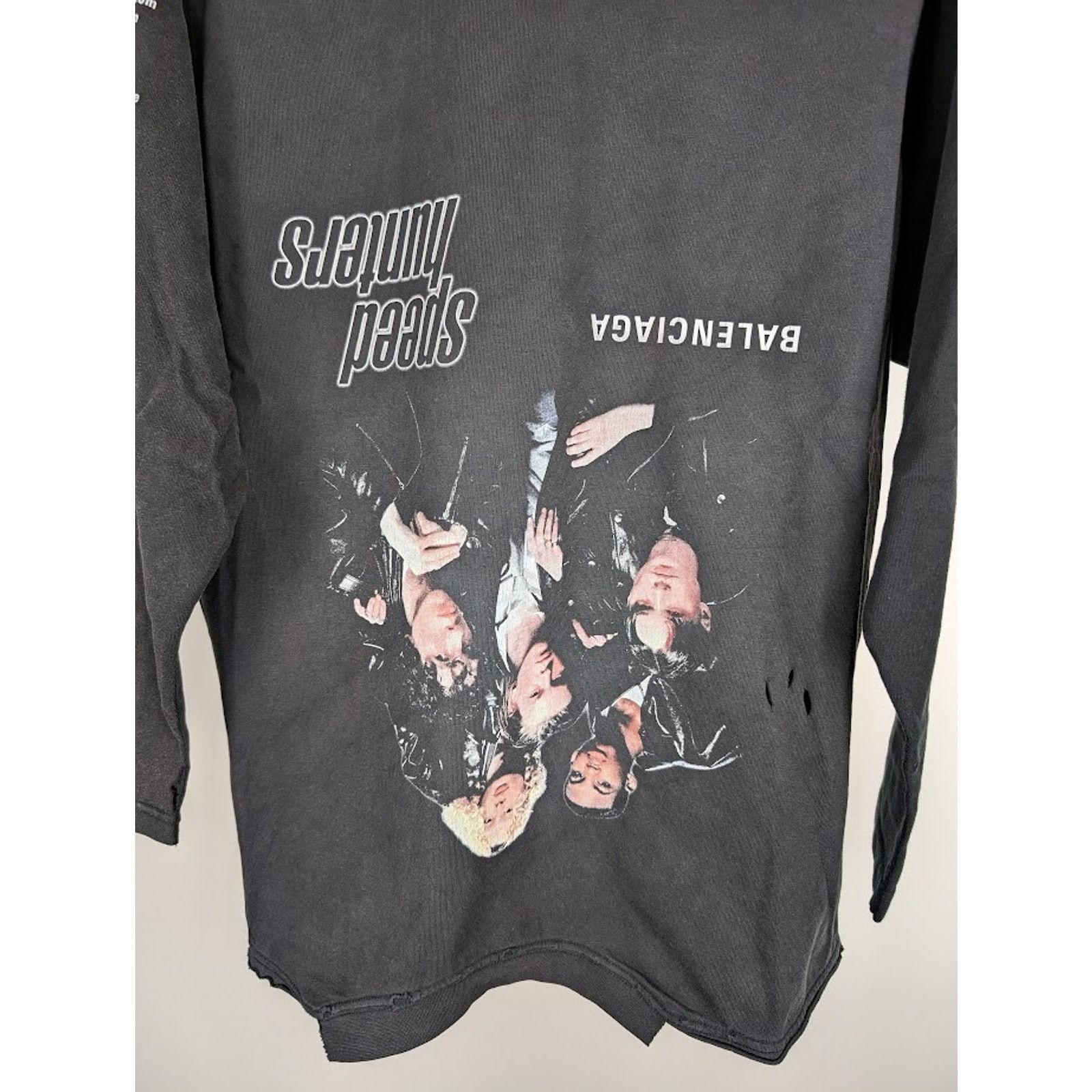 Balenciaga o1rshd1 Speed Hunter Long Sleeve T-Shirt in Black Size US L / EU 52-54 / 3 - 5 Thumbnail