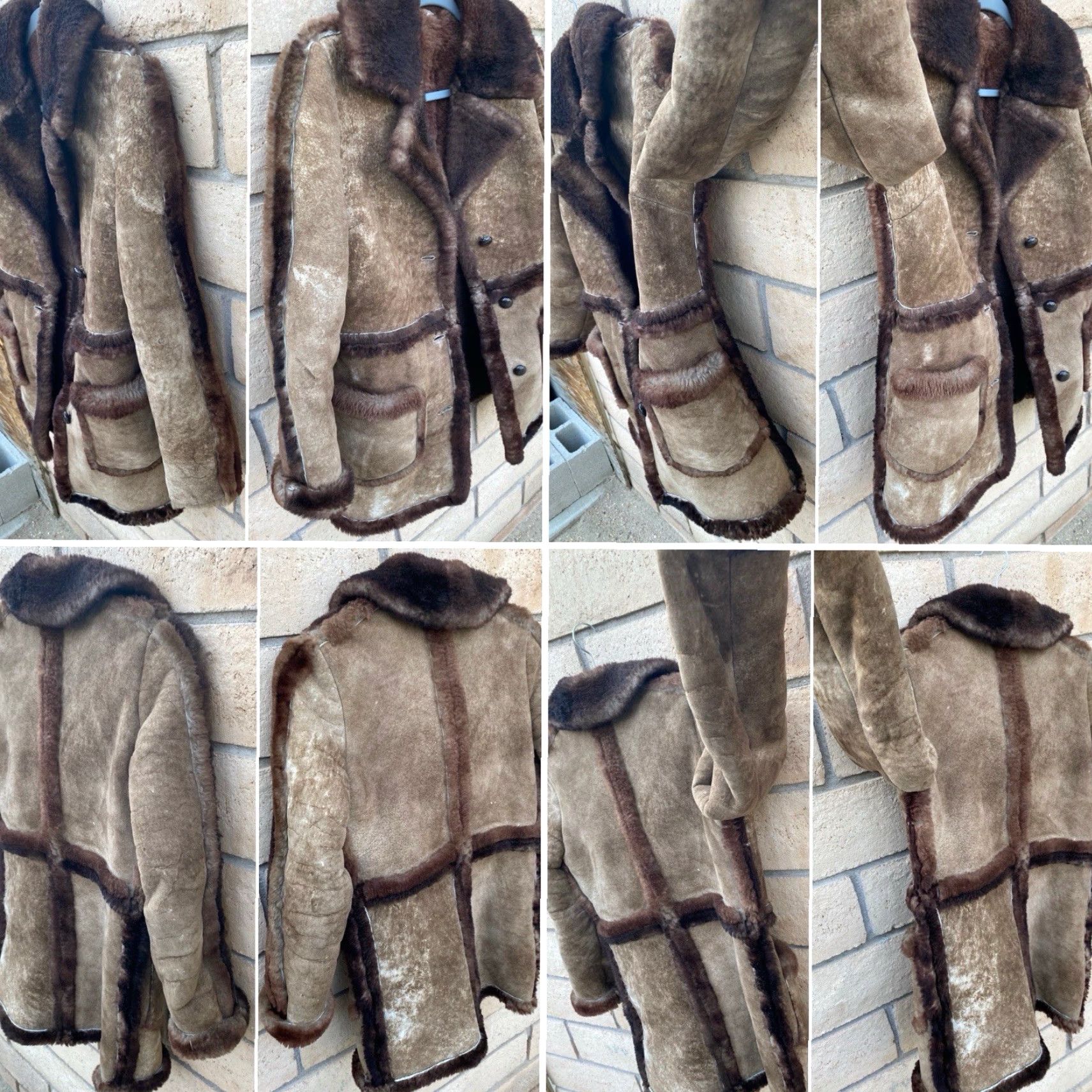 Vintage VINTAGE Womens Coat Leather Brown Shearling Wool Lining 6 Cowgirl Outdoor Casual Travel Shirt/Coat (depending) Size M / US 6-8 / IT 42-44 - 3 Thumbnail