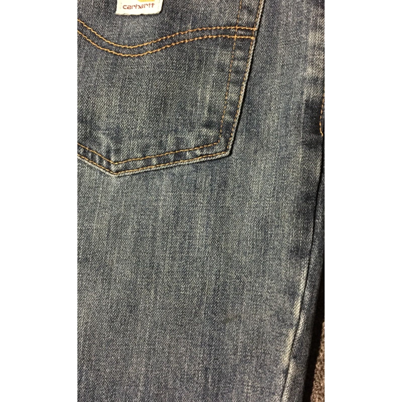 Carhartt VINTAGE Carhartt Relaxed Jeans 32/30 Men Blue 90s Grunge Biker Western USA Rock Motorcycle Jeans Carpenter Style Size US 32 / EU 48 - 4 Thumbnail