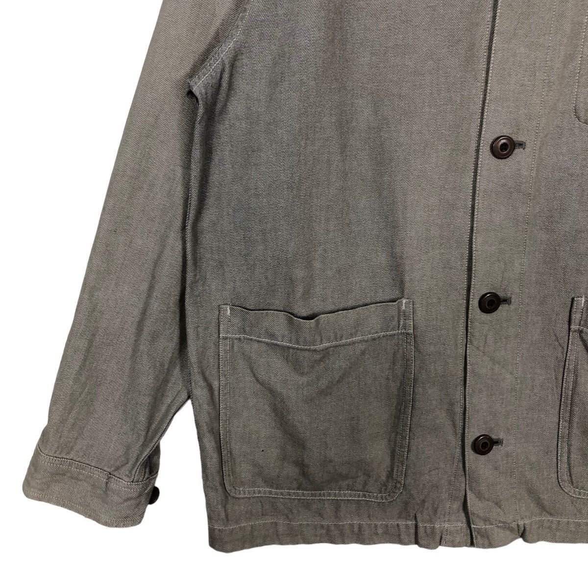 Japanese Brand 🔥90’s Hickory Chore Jacket Work Uniqlo Made in Japan Size US L / EU 52-54 / 3 - 3 Thumbnail
