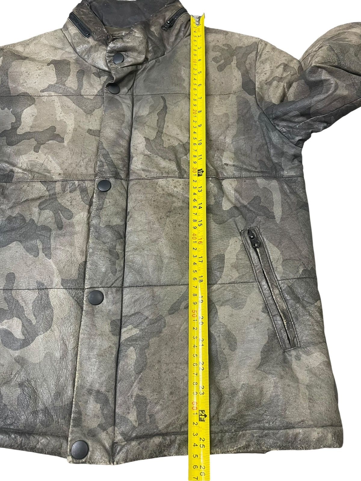 291295=Homme Vintage 291295=Homme Camouflage Leather Jacket Size US M / EU 48-50 / 2 - 5 Thumbnail