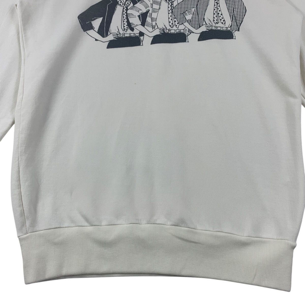 Japanese Brand × Vintage Vintage DISCOTIC AND LOVE white sweatshirt Size US L / EU 52-54 / 3 - 8 Thumbnail