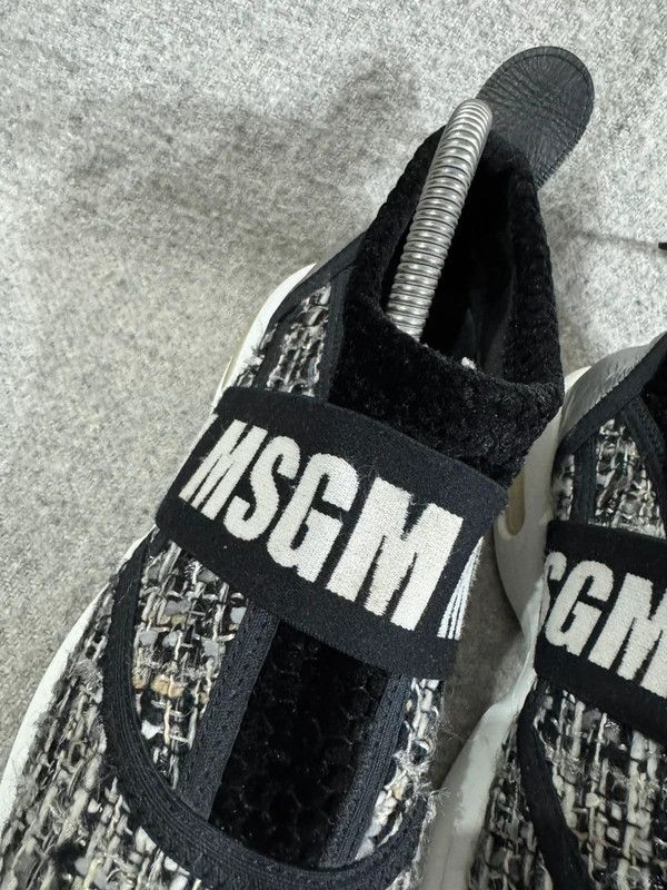 MSGM MSGM Italy Low Air Sneakers Silver Black White size 39 Size US 9 / IT 39 - 11 Thumbnail