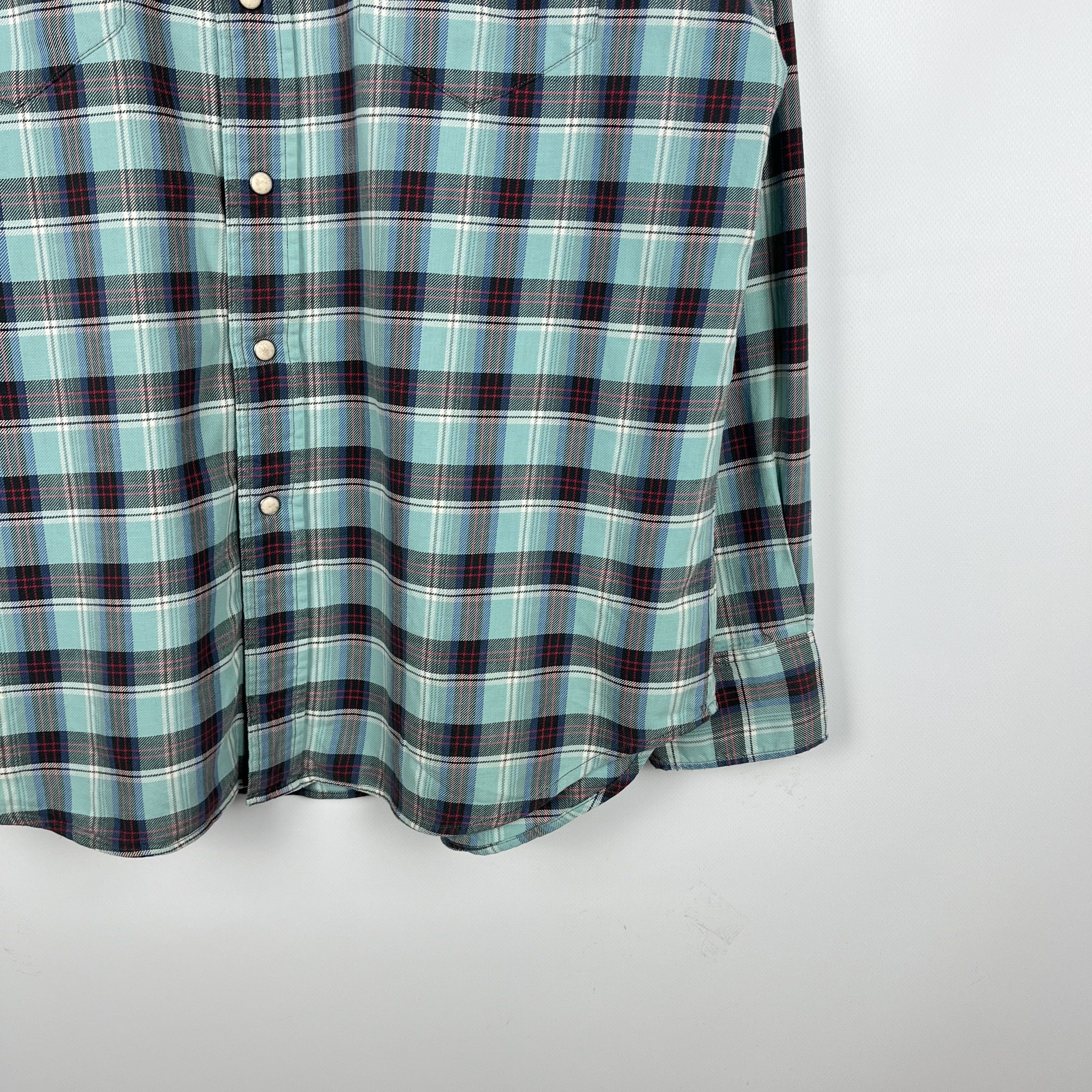 RRL Ralph Lauren RRL Ralph Lauren Western Checkered Long Sleeve Shirt Size US XL / EU 56 / 4 - 4 Thumbnail