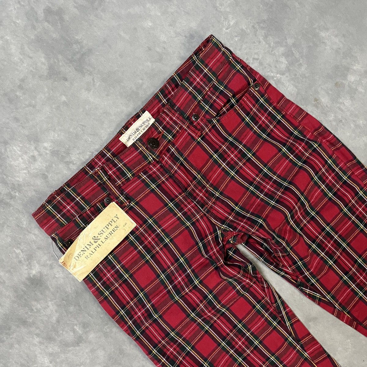 Denim & Supply Ralph Lauren Denim & Supply Tartan Skinny Pants - Street Punk Y2K Archive Size US 26 / EU 42 - 2 Thumbnail