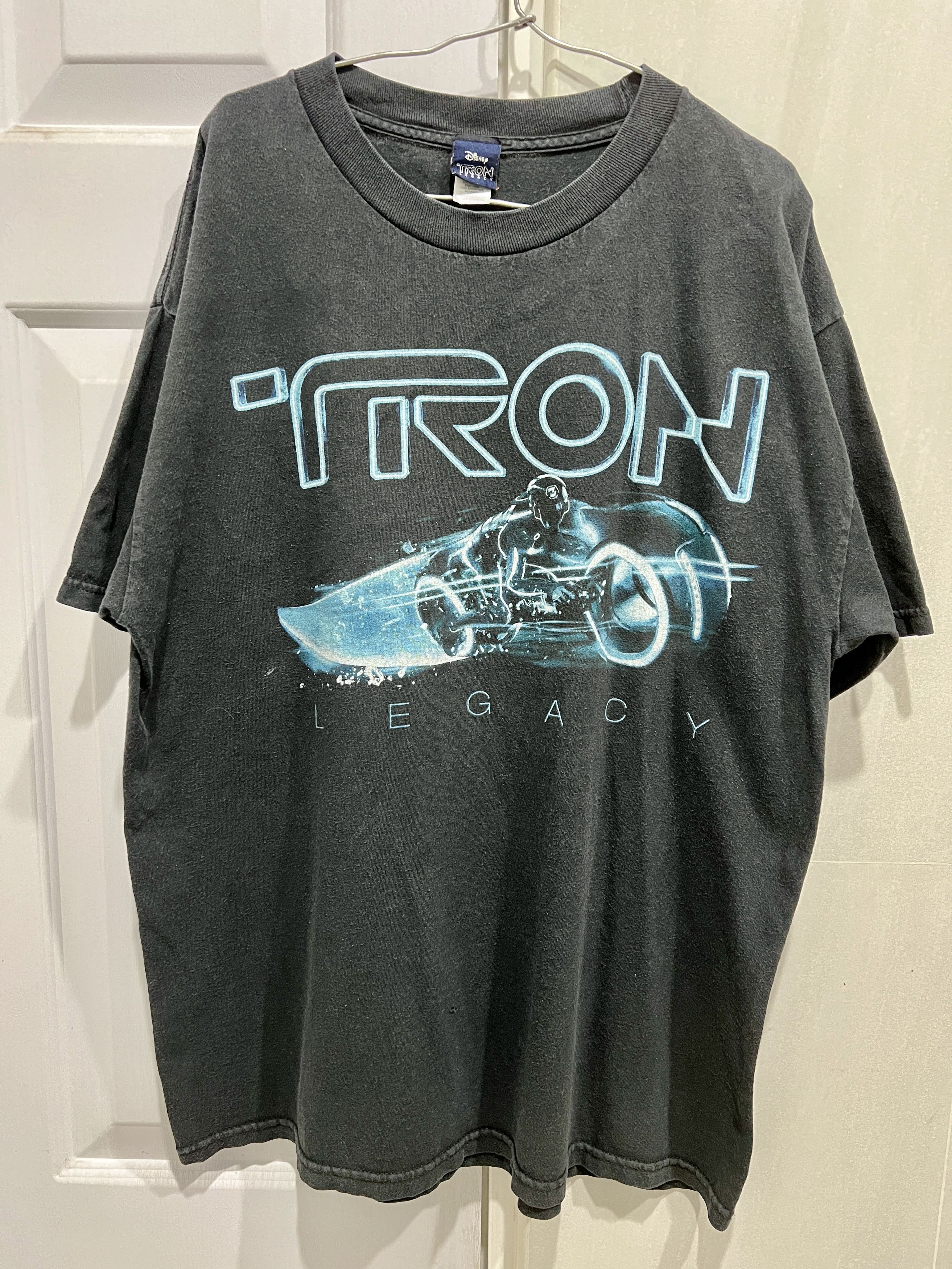 Vintage Y2K TRON Legacy Daft Punk Promo Movie Tee Faded