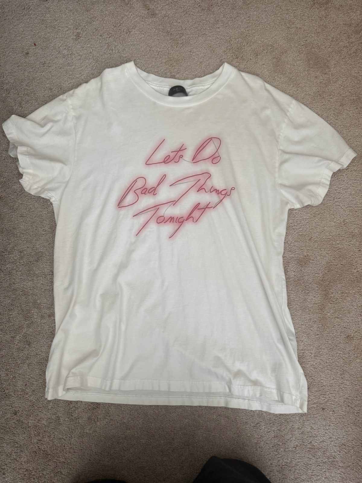 Amiri Amiri lets do bad tonight t shirt Size US S / EU 44-46 / 1 - 1 Thumbnail