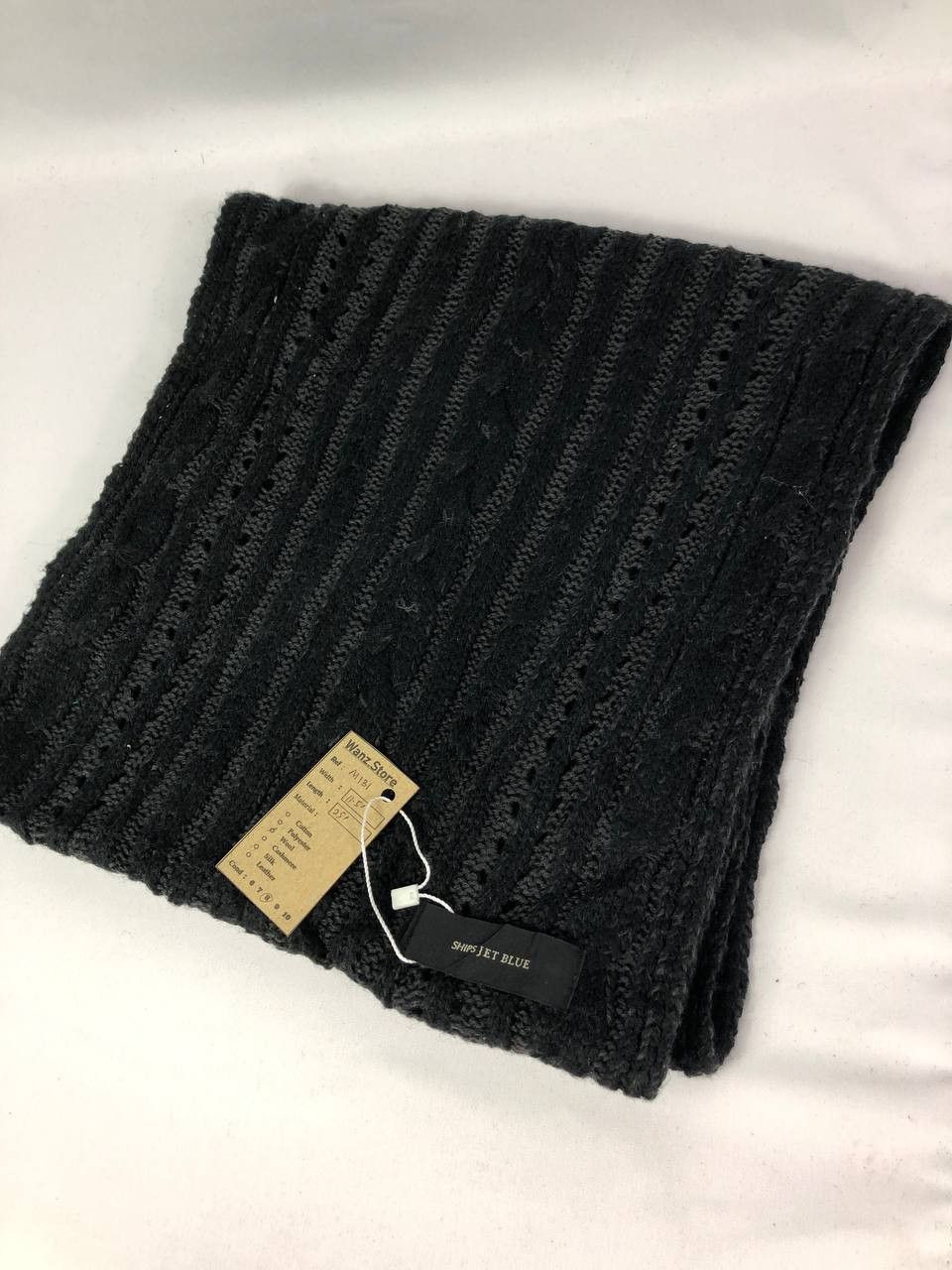Ships Jet Blue Ships Jet Blue Scarf Muffler Neckwear M131 Size ONE SIZE - 3 Thumbnail