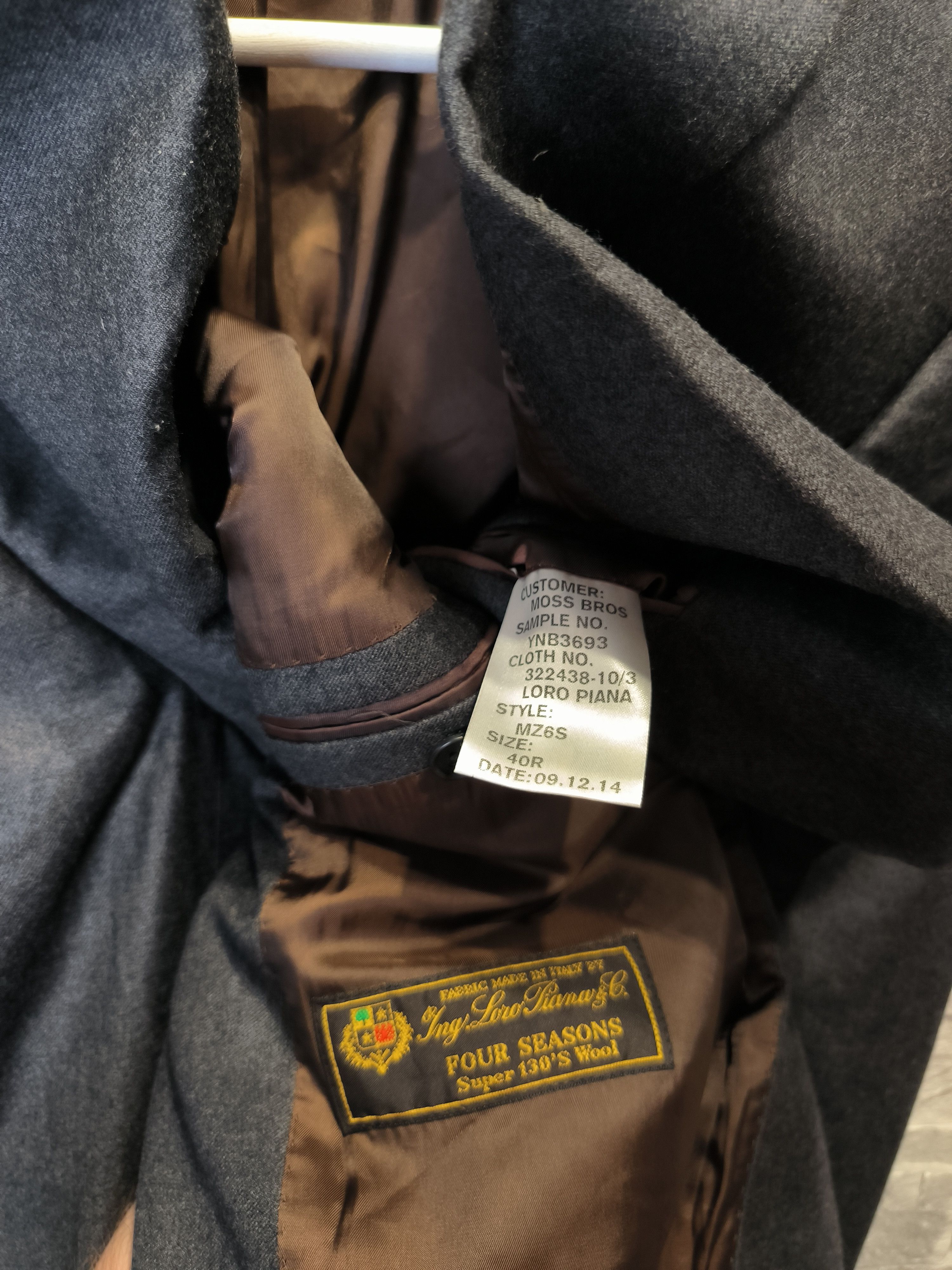 Loro Piana Loro Piana Moss Bros Suit Jacket 130'S Wool Size 40R - 5 Thumbnail