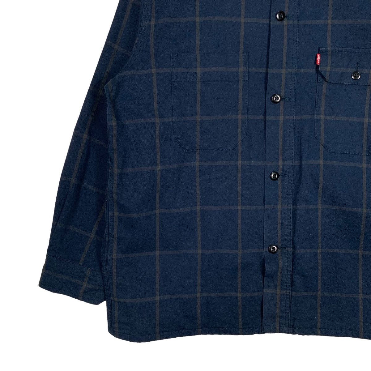 Levi's LEVIS Checked Work Shirt Flannel Jacket #1131-C52 Size US XL / EU 56 / 4 - 3 Thumbnail