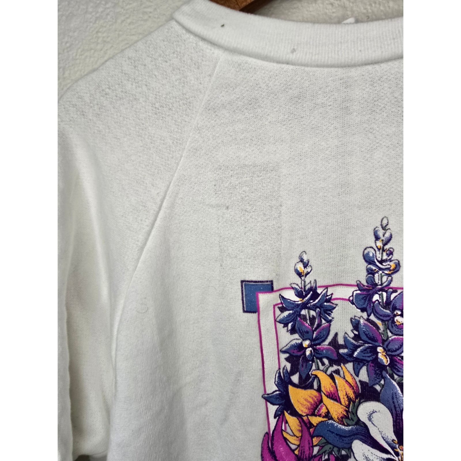 Tultex × Vintage Vintage Yellowstone Sleeper Sweater White Sweatshirt M Size M / US 6-8 / IT 42-44 - 6 Thumbnail