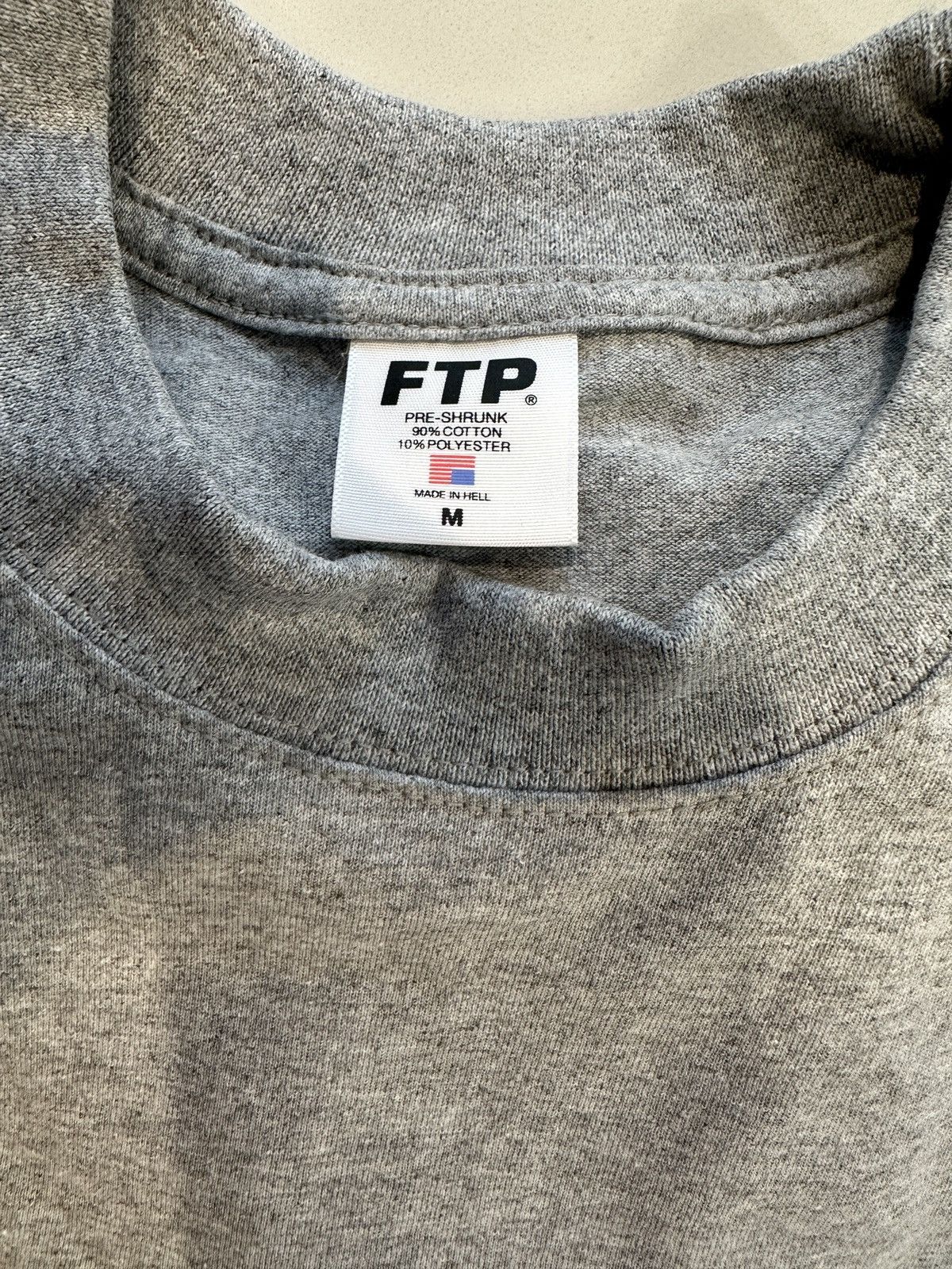 Fuck The Population Grey FTP Rhinestone Shirt *Never Worn* Size M Size US M / EU 48-50 / 2 - 4 Thumbnail