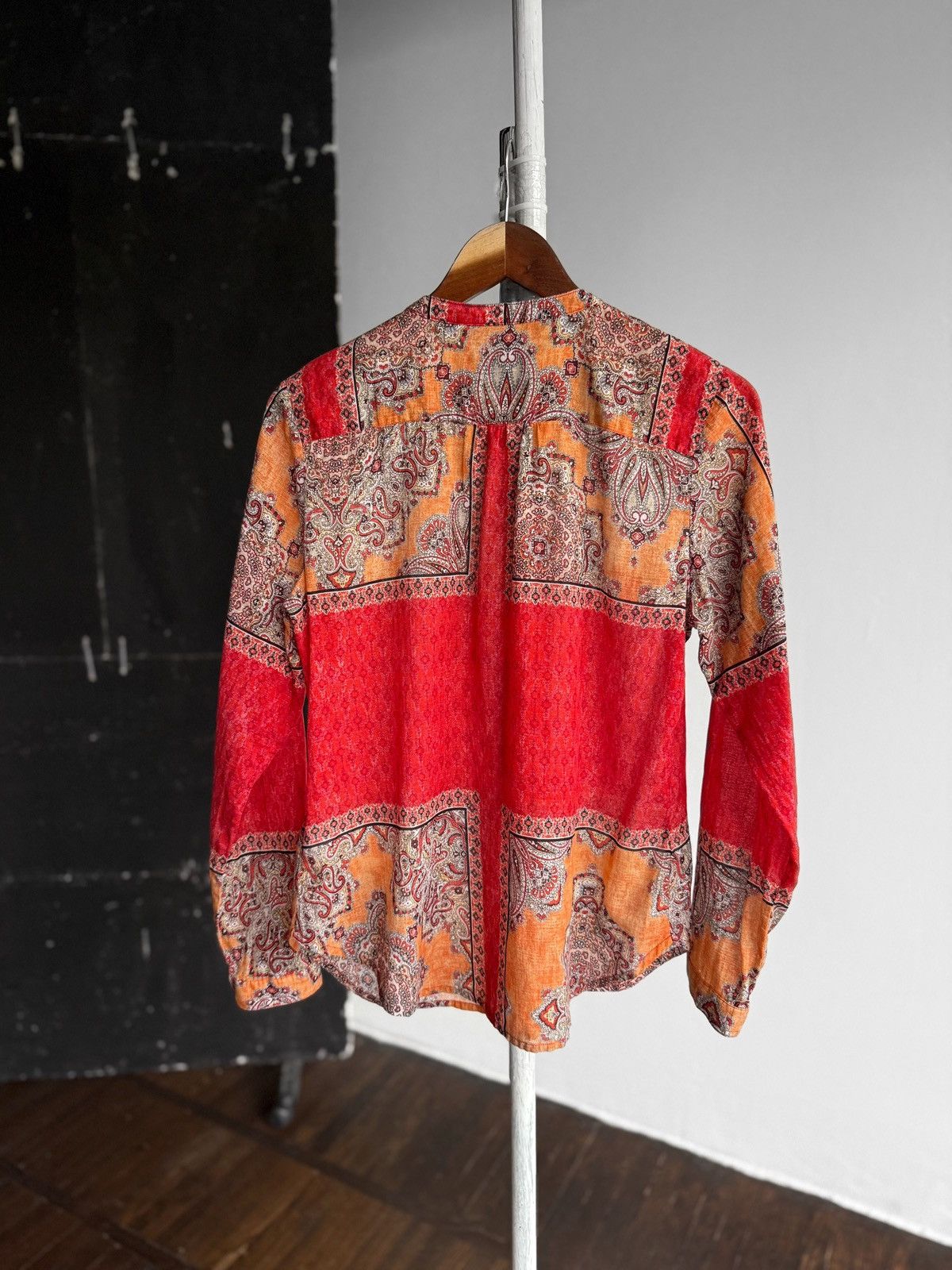 Other Emily Van Den Bergh Womens Full Printed Button Blouse Shirt Size M / US 6-8 / IT 42-44 - 5 Thumbnail