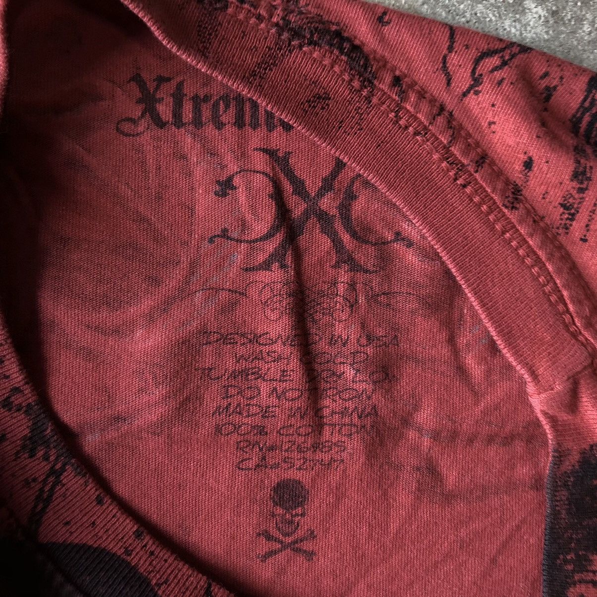 Affliction × Ed Hardy Xtreme Randy Couture MMA Elite Style Cyber Y2K T Shirt Size US XL / EU 56 / 4 - 5 Thumbnail