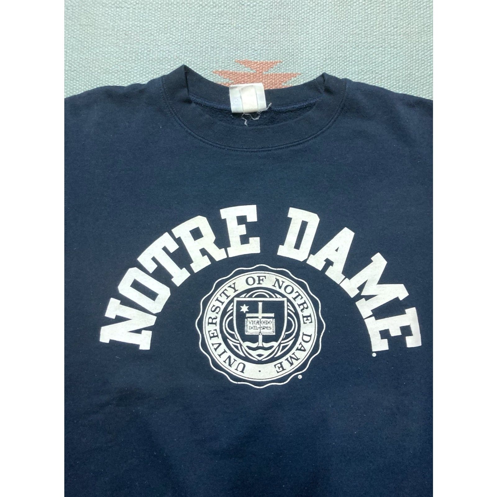 Champion VINTAGE Champion Crewneck Sweatshirt Notre Dame Pullover Eco Fleece Small Men Blue Pullover Sweatshirt 1950s 60s 70s G3 Mens Size US S / EU 44-46 / 1 - 2 Thumbnail