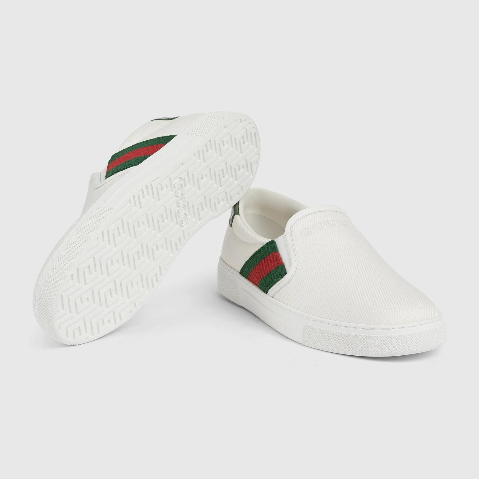 Gucci Gucci Ace Web Slip On Sneakers Size US 5 / EU 37 - 5 Thumbnail